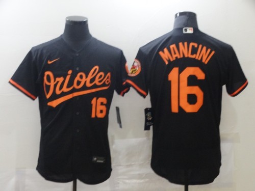 Nike Baltimore Orioles 16 Trey Mancini Flexbase Baseball Jersey Black