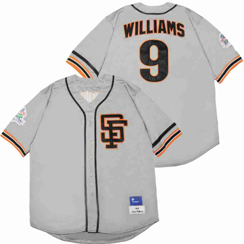 San Francisco Giants 9 Matt Williams Baseball Jersey Gray retro