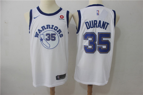 Nike Golden State Warrior 35 Kevin Durant Basketball Jersey White Fan Edition