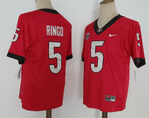 GEORGIA bulldogs 5 Kelee Ringo College Football Jersey Limited Red