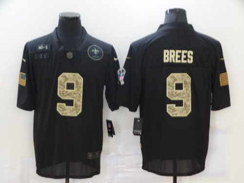 New Orleans Saints 9 Drew Brees Football Jersey Salute camo