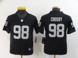 Youth Oakland Raiders 98 Sidney Crosby Football Jersey Legend Black