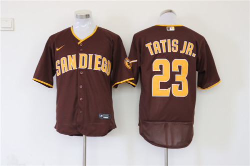 Nike San Diego Padres 23 Fernando Tatis Jr. Flexbase Baseball Jersey Brown