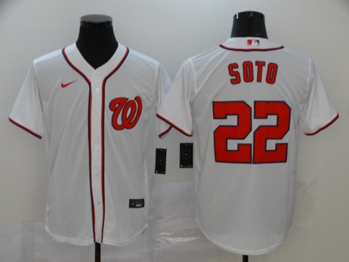 Nike Washington Nationals 22 Juan Soto Baseball Jersey White Fan