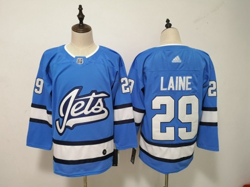 Adidas Classic Winnipeg Jets 29 Patrik Laine Ice Hockey Jersey Blue