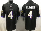 Baltimore Ravens 4 Zay Flowers Football Jersey Limited Black