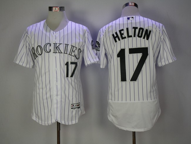 Colorado Rockies 17 Todd Helton Flexbase Baseball Jersey White