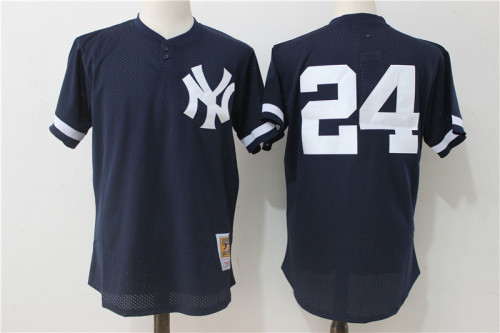 New York Yankees 24 Gary Sanchez Baseball Jersey deep blue and retro cave cloth