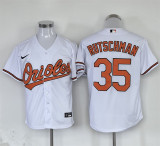 Nike Baltimore Orioles 35 Adley Rutschman Baseball Jersey White