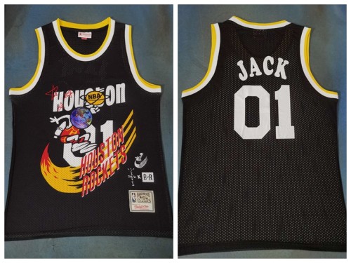 01 Jack Travis Scott Mitchell Ness Bleacher Report Rocket Joint Jersey Black