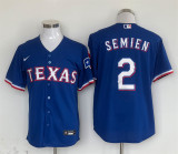 Nike Texas Rangers 2 Marcus Semien Baseball Jersey Blue