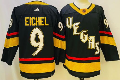 Adidas Vegas Golden Knights 9 Jack Eichel Ice Hockey Jersey Black