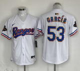 Nike Texas Rangers 53 Adolis García Baseball Jersey White Champion