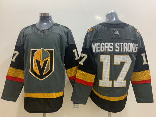 Adidas Classic Vegas Golden Knights 17 Vegas Strong Ice Hockey Jersey Navy Gray