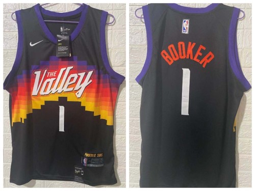 Nike Feinikesi suns 1 Devin Booker Basketball Jersey Black City Edition