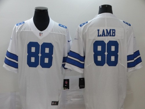 Dallas Cowboys 88 CeeDee Lamb Football Jersey Legend White