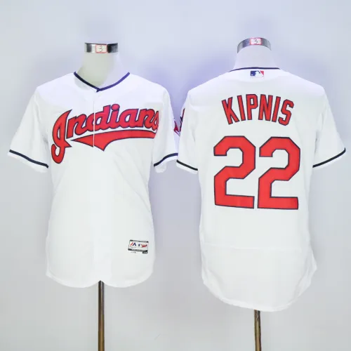 Cleveland indians 22 Jason Kipnis Flexbase Baseball Jersey White