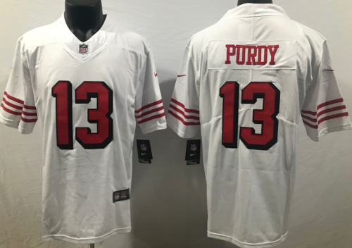 San Francisco 49ers 13 Brock Purdy Football Jersey White