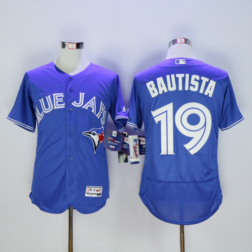 Toronto Blue Jays 19 Jose Bautista Flexbase Baseball Jersey Blue