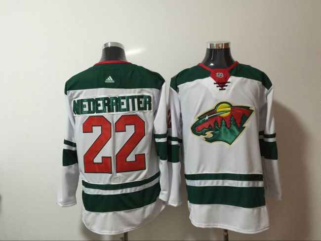 Adidas Classic Minnesota Wild 22 Nino Niederreiter Ice Hockey Jersey White