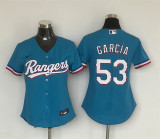 Women Nike Texas Rangers 53 Adolis García Baseball Jersey Blue