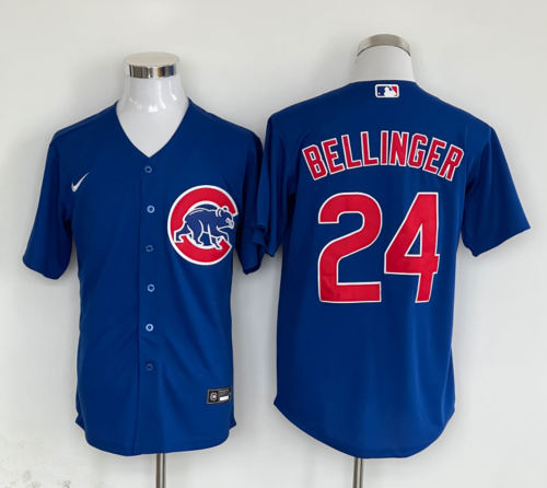 Nike Chicago Cubs 24 Cody Bellinger Baseball Jersey Blue