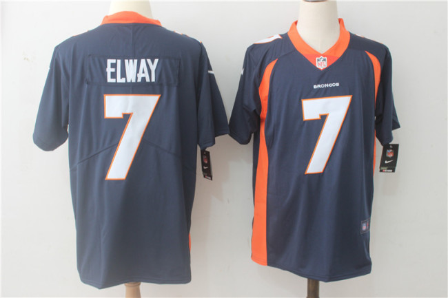 Denver Broncos 7 John Elway Football Jersey Legend Navy Blue
