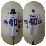 Buffalo Bills 40 Von Miller Football Jersey Legend White