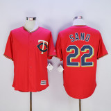 Minnesota Twins 22 Miguel Sano Baseball Jersey Red Fan version