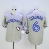 Toronto Blue Jays 6 Marcus Stroman Baseball Jersey Gray Fan version