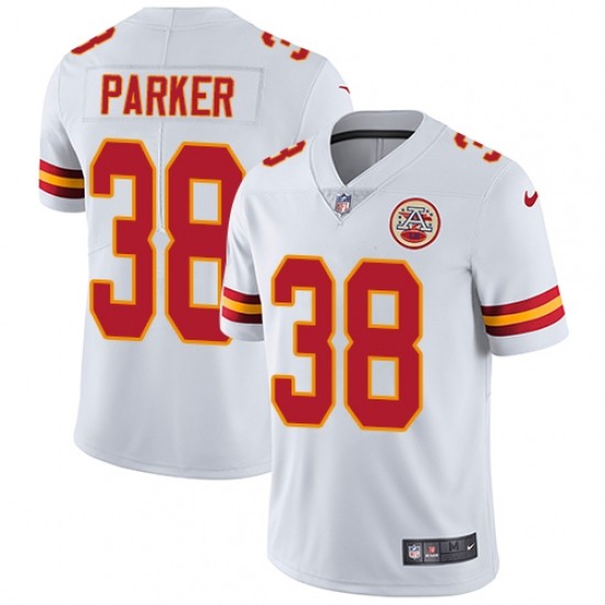 Kansas City Chiefs 38 Ron Parker Football Jersey Legend White