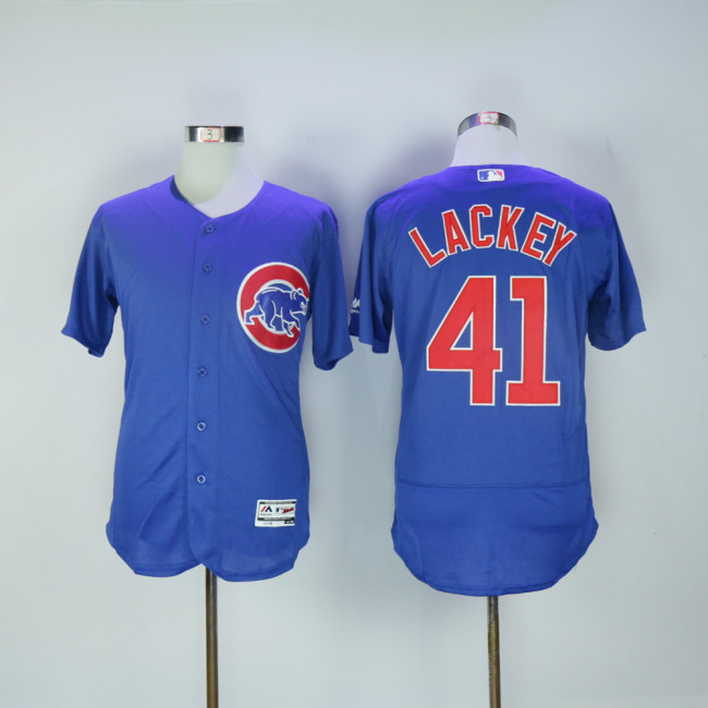 Chicago Cubs 41 John Lackey Flexbase Baseball Jersey Blue