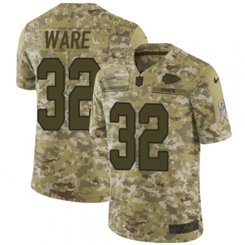 Kansas City Chiefs 32 Spencer Ware Football Jersey Legend Camo