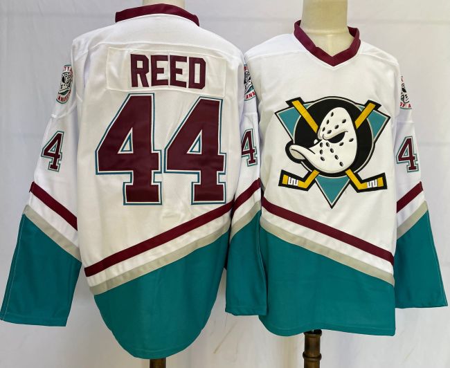 Anaheim Ducks 44 REED Ice Hockey Jersey White
