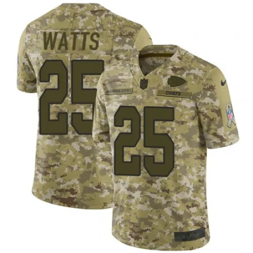 Kansas City Chiefs 25 Armani Watts Football Jersey Legend Camo