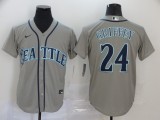 Nike Seattle Mariners 24 Ken Griffey Baseball Jersey Gray Fan