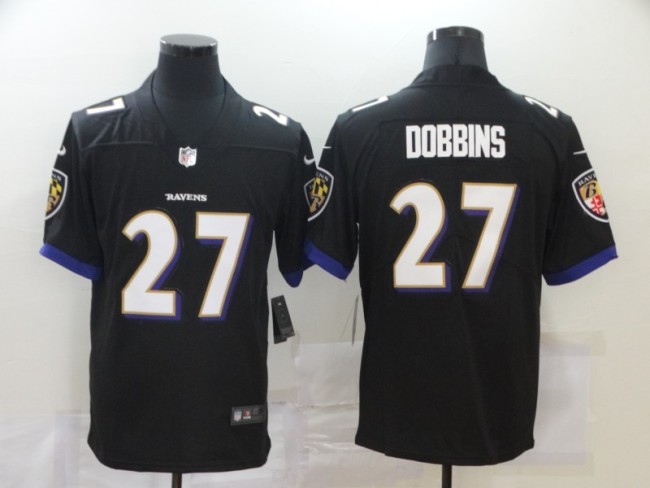 Baltimore Ravens 27 J.K. Dobbins Football Jersey Limited Black