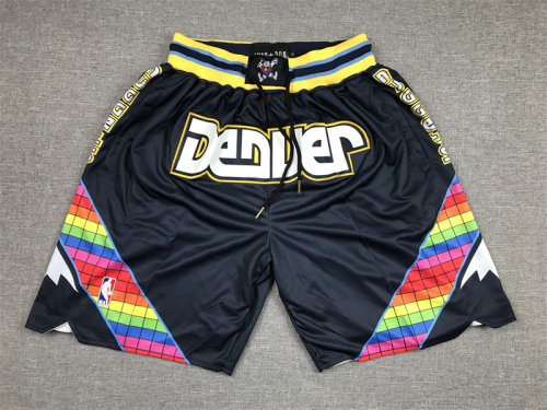 Denver Nuggets Navy Blue Mesh BShorts Retro