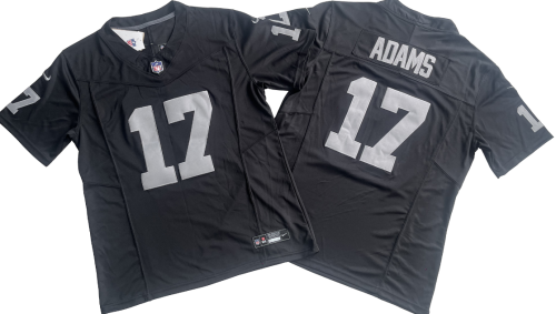 Oakland Raiders 17 Davante Adams Football Jersey Black Three Dynasties