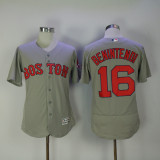 Boston Red Sox 16 Andrew Benintend Flexbase Baseball Jersey Gray