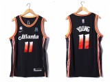 Nike Atlanta Hawks 11 Trae Young Basketball Jersey Black