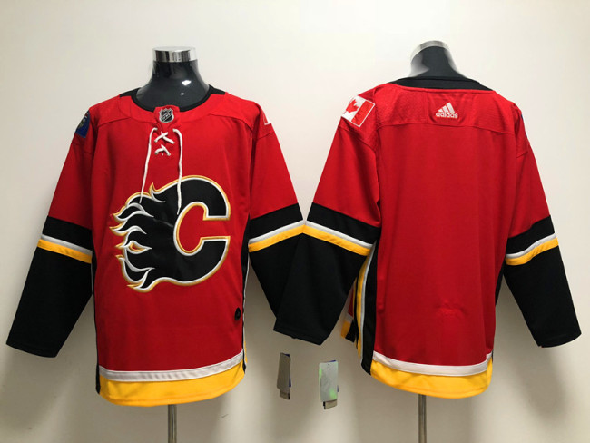 Adidas Calgary Flames blank Ice Hockey Jersey Red