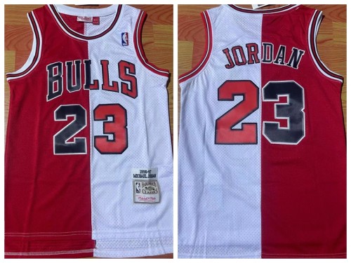 Chicago Bulls 23 Michael Jordan Basketball Jersey Red and White Retro