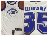 Nike Golden State Warrior 35 Kevin Durant Basketball Jersey White Fan Edition