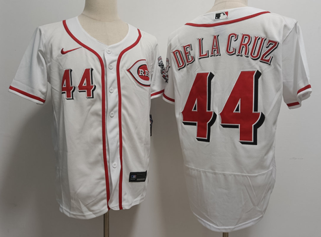 Nike Cincinnati Reds 44 Elly De La Cruz Flexbase Baseball Jersey White