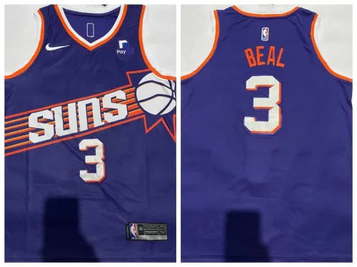 Nike Feinikesi suns 3 Bradley Beal Basketball Jersey purple
