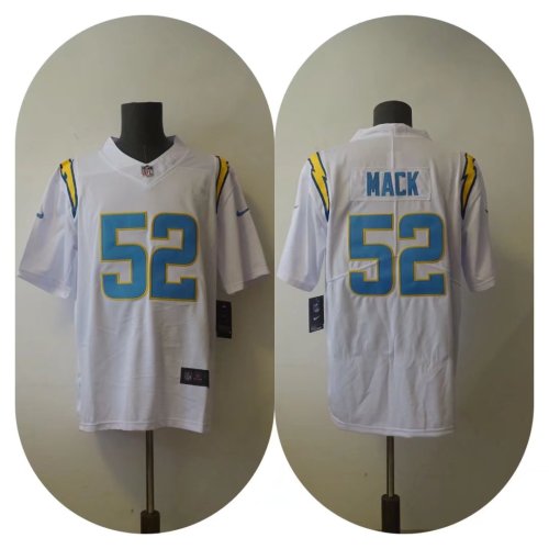 San Diego Chargers 52 Khalil Mack Football Jersey Legend White
