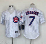 Nike Chicago Cubs 7 Dansby Swanson Baseball Jersey White