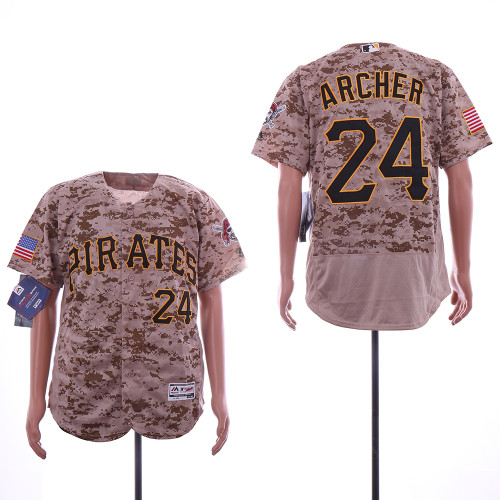 Pittsburgh Pirates 24 Chris Archer Flexbase Baseball Jersey Camo