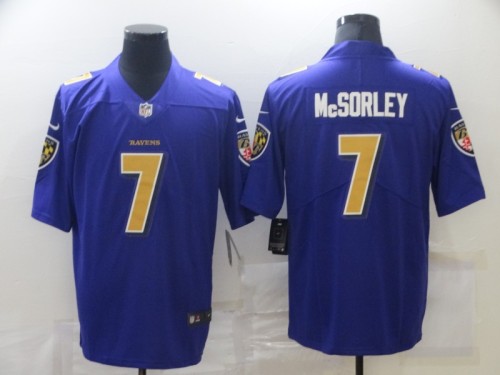 Baltimore Ravens 7 Trace McSorley Football Jersey Limited Purple